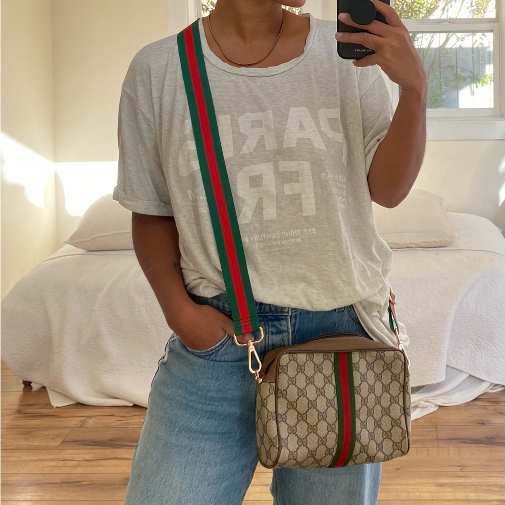 Authentic Gucci clutch turned into bag